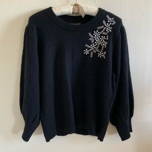 BANANA REPUBLIC - Puff Sleeve Wool Sweater